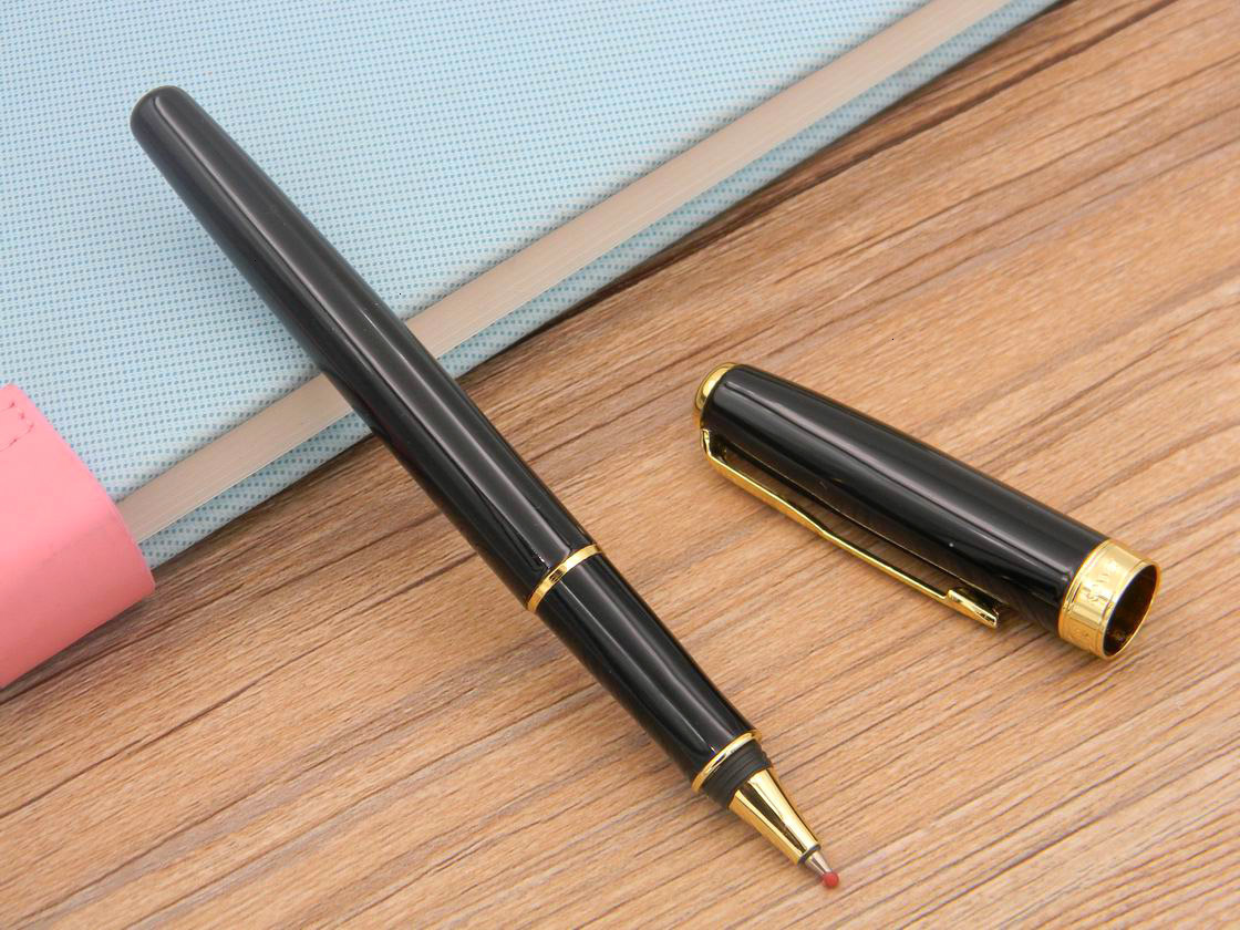 Trim Writing Gift Sonnet Fashion Black with Golden Design Fast Writing Rollerball Pen, Blue;orange
Trim Writing Gift Sonnet Fashion Black with Golden Design Fast Writing Rollerball Pen, Blue;orange