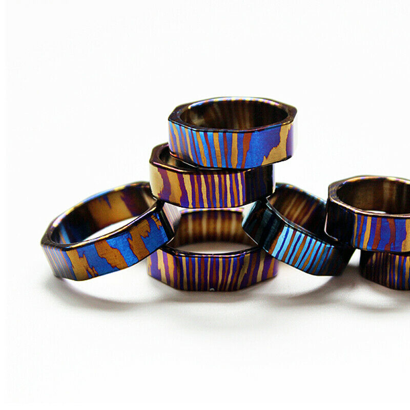 EDC Titanium MokuTi Timascus Ring Titanium Pendant Rope Beads Paracord Accessories Octagonal ring OT14
EDC Titanium MokuTi Timascus Ring Titanium Pendant Rope Beads Paracord Accessories Octagonal ring OT14