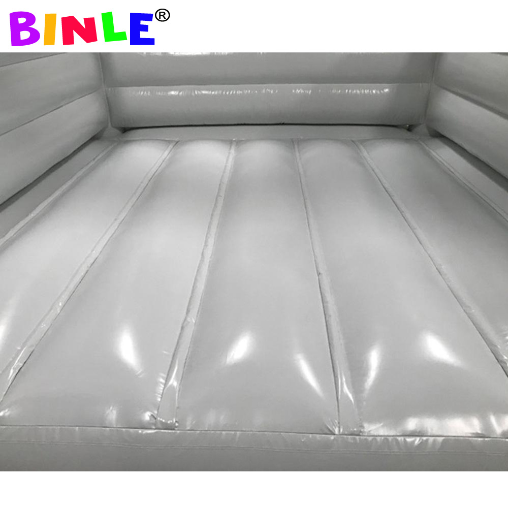 5x3.5m moonwalks pastel white inflatable bouncy house bouncing castle jumping wedding tent jumper bouncer combo with pool and slide for kids birthday 