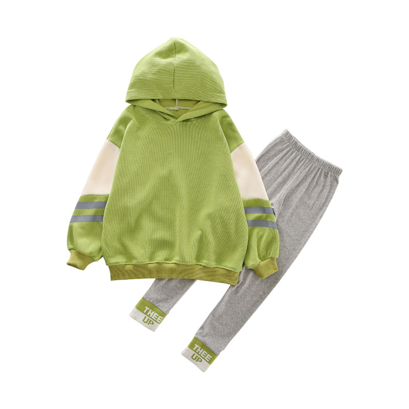 Girls' sports set 2020 new spring and autumn big children color color Korean hooded sweater trousers two-piece tide, White
Girls' sports set 2020 new spring and autumn big children color color Korean hooded sweater trousers two-piece tide, White