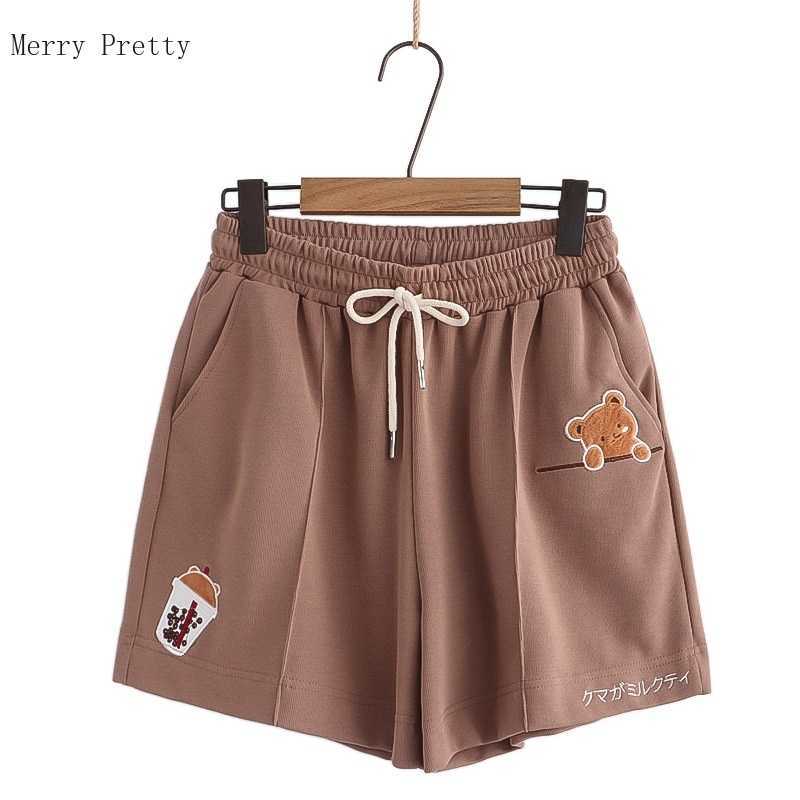 Cartoon Bear Embroidery High Waisted Shorts for Womens Summer Clothing Sweet Style Ladies Kawaii Cute Drawstring Bottoms 210526, Color 2
Cartoon Bear Embroidery High Waisted Shorts for Womens Summer Clothing Sweet Style Ladies Kawaii Cute Drawstring Bottoms 210526, Color 2