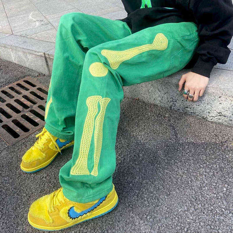 Skull Embroidery Print Pants Men Sweatpants Joggers Loose Mid Waist Fitness Wide Leg Pant Streetwear Trousers Pantalon G1217, Army green
Skull Embroidery Print Pants Men Sweatpants Joggers Loose Mid Waist Fitness Wide Leg Pant Streetwear Trousers Pantalon G1217, Army green