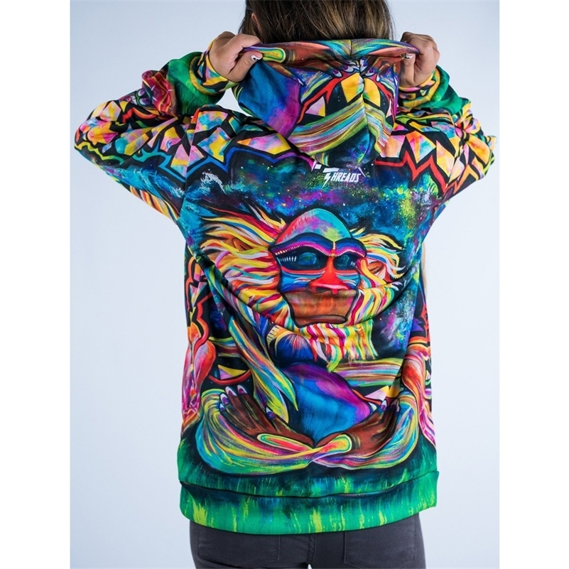 New Arrivals Fashion 3D Print Kawaii Sweatshirt Femmes Sweatshirts Hoodies Women Youth Female Pockets Creative Plus Size 201209