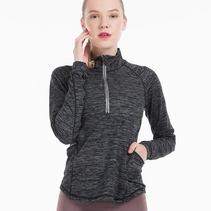 Women sport Jackets Top Stretch fabrics zipper jacket 201112