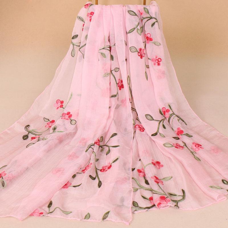 Scarves Winter Women Scarf Chiffon Flower Embroidery Shawl Hijab Wrap Headband Ladies Muslim Hijabs
Scarves Winter Women Scarf Chiffon Flower Embroidery Shawl Hijab Wrap Headband Ladies Muslim Hijabs