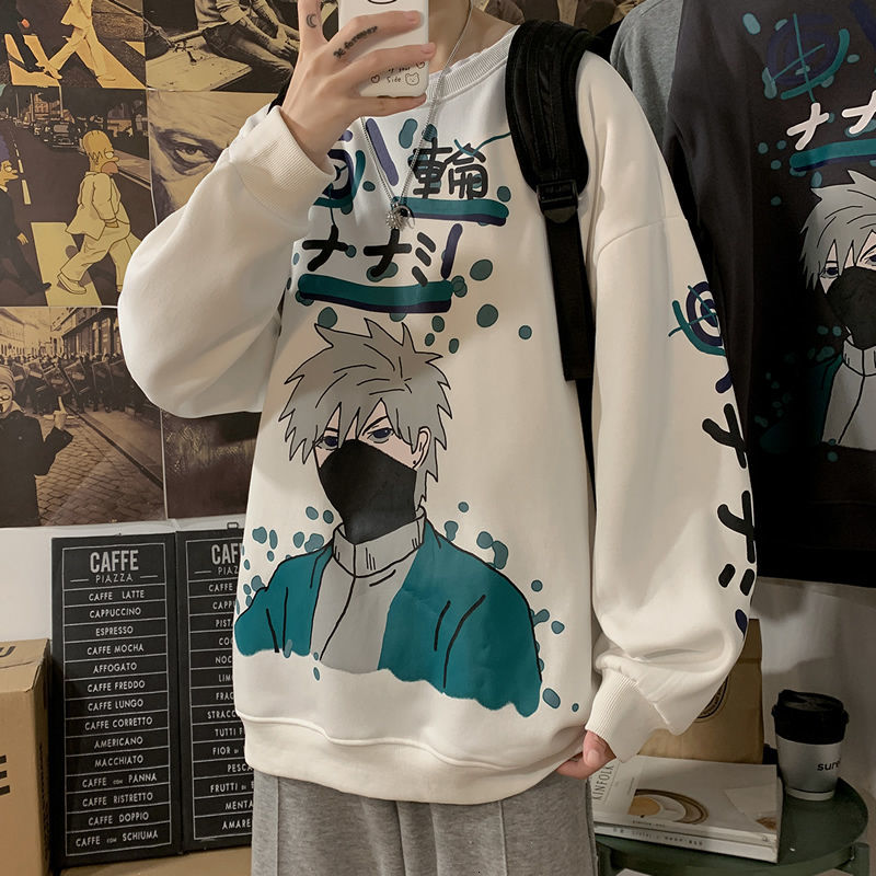 2021 New Men's Fashion Casual Hoodies Cotton Round Neck Coats Printing Loose Pullover Homme Male Oversized Sweatshirts Size S-3xl S4pq, Black 
2021 New Men's Fashion Casual Hoodies Cotton Round Neck Coats Printing Loose Pullover Homme Male Oversized Sweatshirts Size S-3xl S4pq, Black