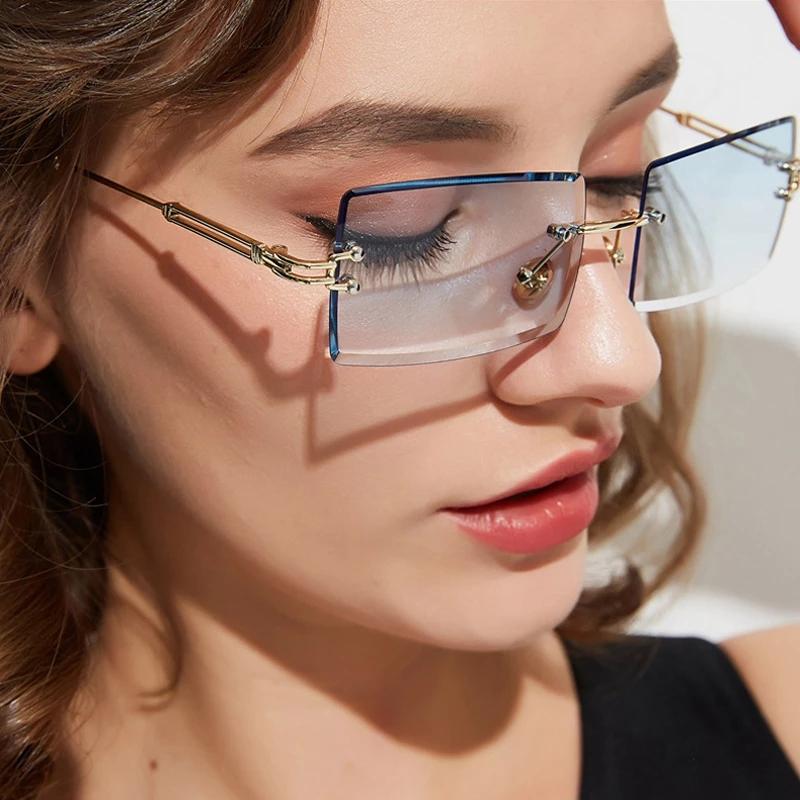 Sunglasses 1@# 2021 Sun Glasses Shades Cutting Lens Ladies Frameless Eyeglasses Retro Women Designer Fashion Rimless Gradient
Sunglasses 1@# 2021 Sun Glasses Shades Cutting Lens Ladies Frameless Eyeglasses Retro Women Designer Fashion Rimless Gradient