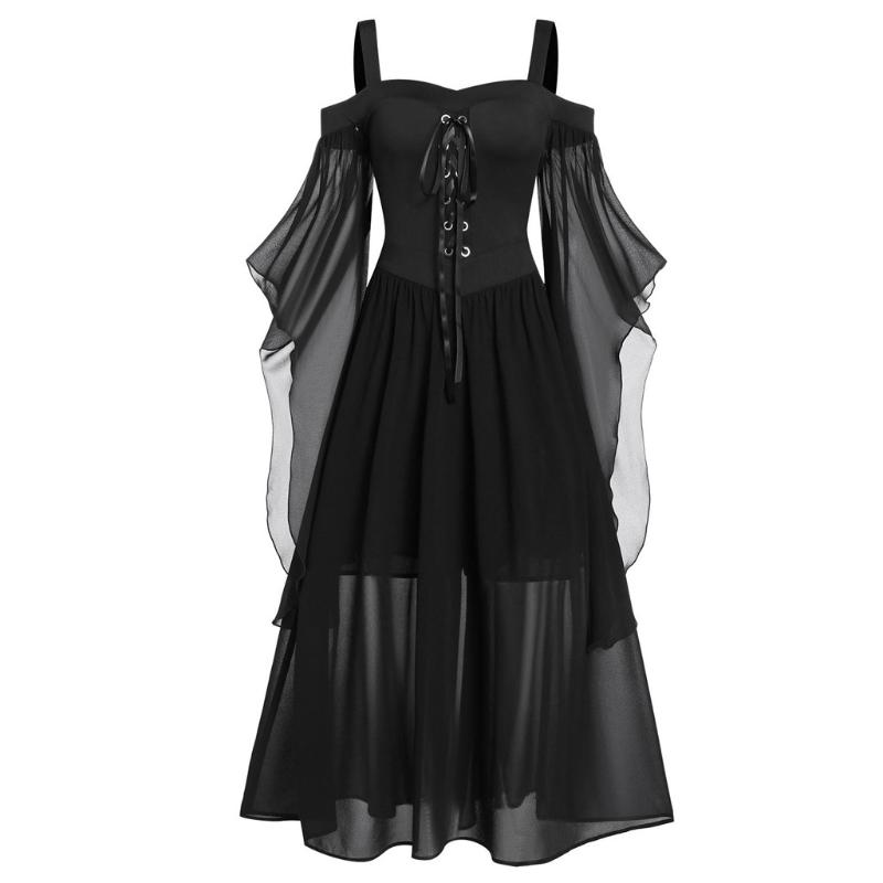 Casual Dresses Womne Dress Women Butterflies Cold Size Style Gothic Up Plus Costume Sleeve Halloween Lace Shoulder, Red
Casual Dresses Womne Dress Women Butterflies Cold Size Style Gothic Up Plus Costume Sleeve Halloween Lace Shoulder, Red