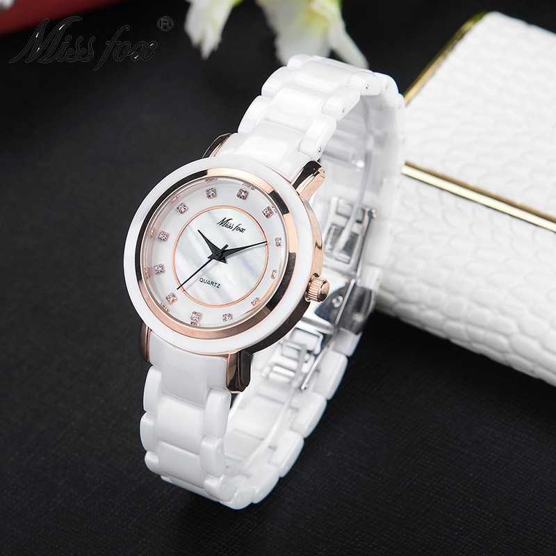 Korean white round waterproof high-grade ceramic watch women's fashion trend simple and compact, Black silver surface
Korean white round waterproof high-grade ceramic watch women's fashion trend simple and compact, Black silver surface