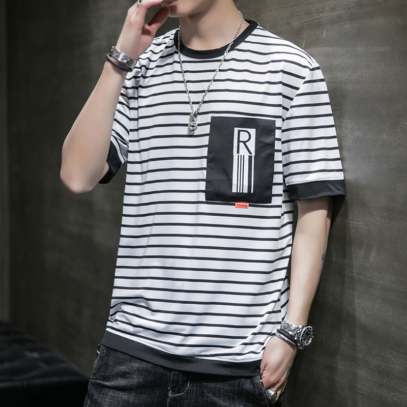2021 Men's T-shirts Summer New Short-sleeved Fashion Thin Striped T-shirt Male Cotton Tshirts Casual Plus Size Streetwear X2m3, Gray
2021 Men's T-shirts Summer New Short-sleeved Fashion Thin Striped T-shirt Male Cotton Tshirts Casual Plus Size Streetwear X2m3, Gray