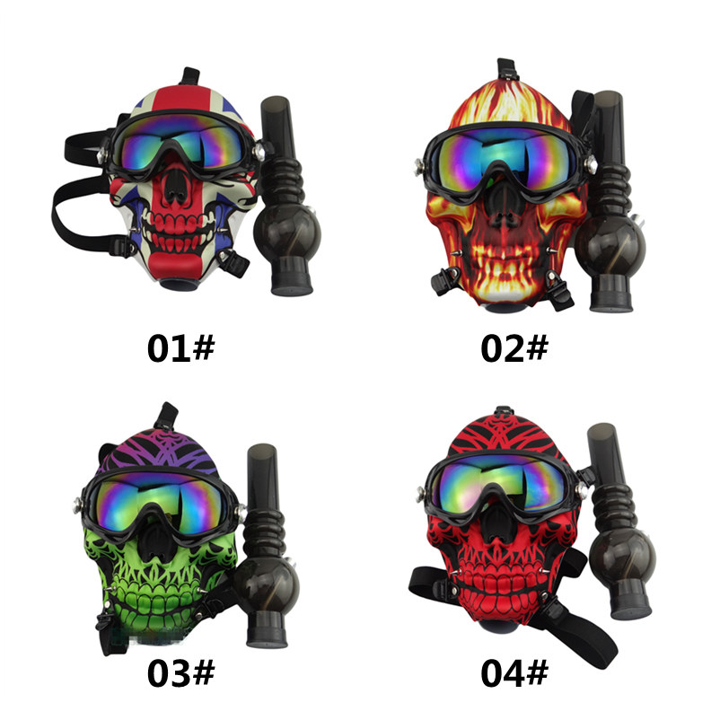 Silicone Gas Mask Bong Creative Skull Pattern Acrylic Water Pipe with Sun Glasses Dry herb Smoking Oil Burner Multifunction Hookah Shisha
Silicone Gas Mask Bong Creative Skull Pattern Acrylic Water Pipe with Sun Glasses Dry herb Smoking Oil Burner Multifunction Hookah Shisha