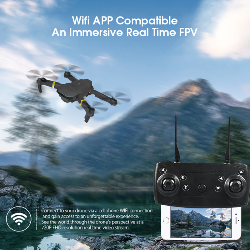 E58 Wifi Fpv drone with 4k HD camera 50x zoom professional foldable drone camera 1080p HD camera mini E58