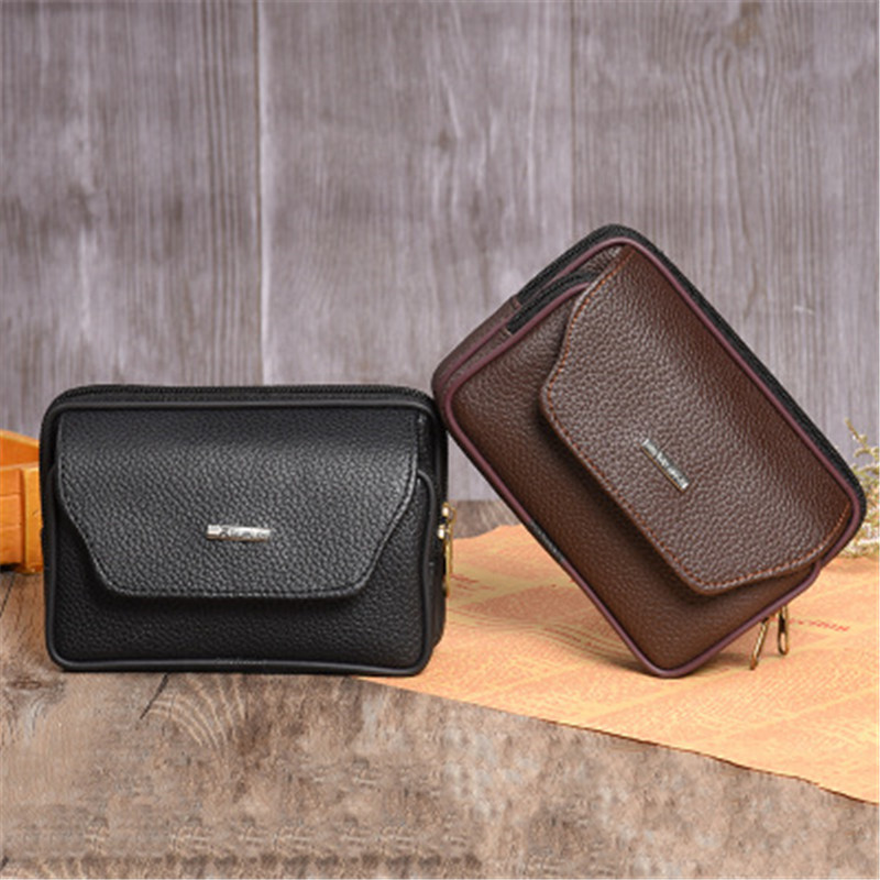 Unisex Multi-function Phone Coin Card Travel Cow Leather Outdoor Waist Bag Wear-resistant Wallets, Black horizontal
Unisex Multi-function Phone Coin Card Travel Cow Leather Outdoor Waist Bag Wear-resistant Wallets, Black horizontal