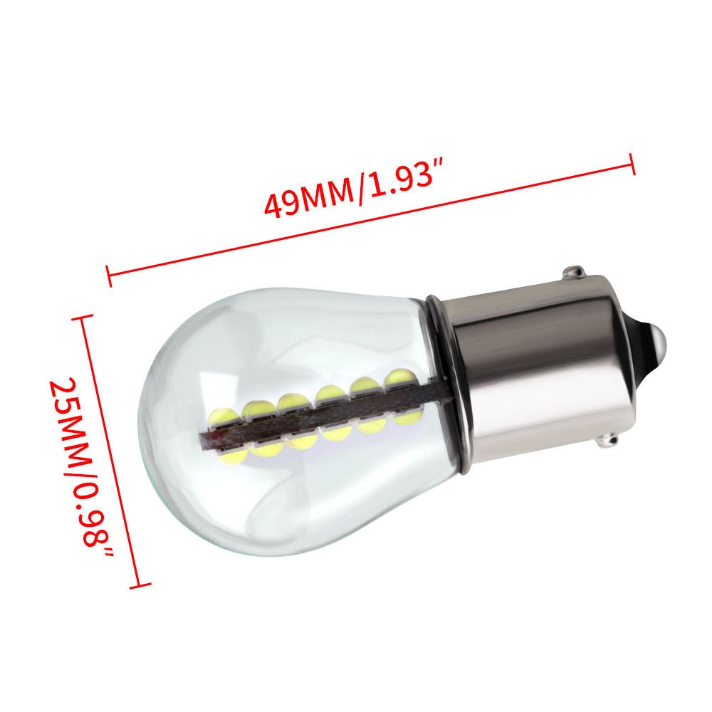 10X LED Bulbs 1156 BA15S P21W Led 1157 BAY15D P21/5W Ampoule R5W R10W 18SMD 800LM Car Fog Lights DRL Turn Signal Lamp 12V White