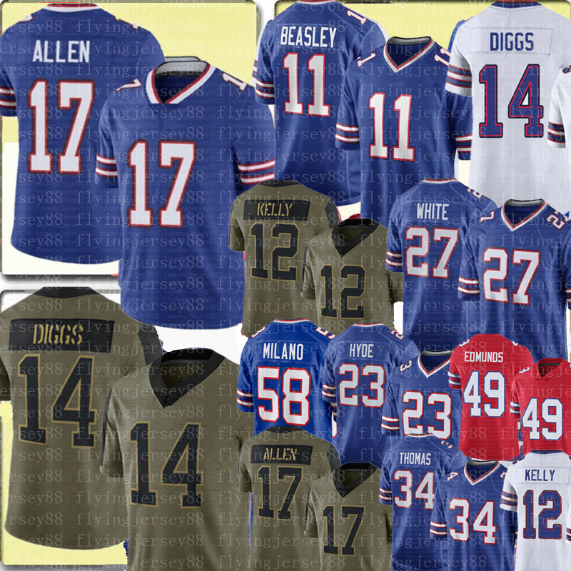 17 Josh Allen 14 Stefon Diggs Jersey 11 Cole Beasley Football Jerseys 27 Tre'Davious White 12 Jim Kelly Matt Milano Thurman Thomas Daws, Black;red
17 Josh Allen 14 Stefon Diggs Jersey 11 Cole Beasley Football Jerseys 27 Tre'Davious White 12 Jim Kelly Matt Milano Thurman Thomas Daws, Black;red