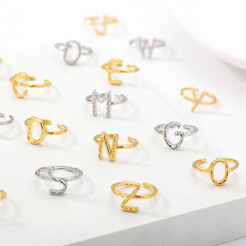 Wedding Rings Cute Thread Initial Letter Ring For Men Women Gold Stainless Steel Couple Finger Vintage Jewelry Gifts Bague
Wedding Rings Cute Thread Initial Letter Ring For Men Women Gold Stainless Steel Couple Finger Vintage Jewelry Gifts Bague