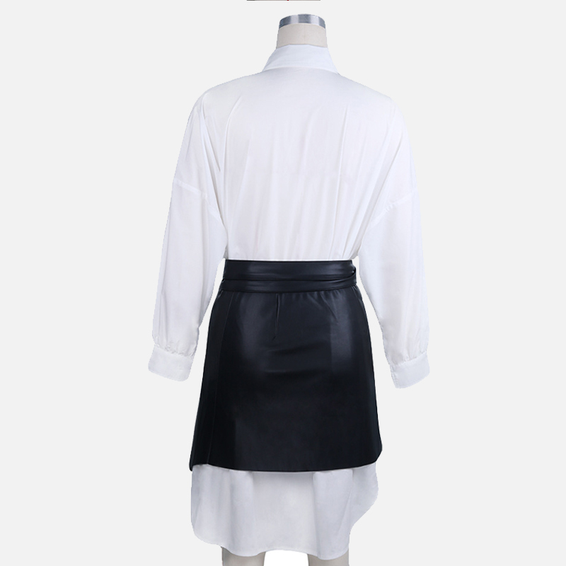Irregular PU Womens Skirts Sexy High Waist Belt Bandage Female Skirt Sexy Streewear Fashion Ladies Bottom 210306