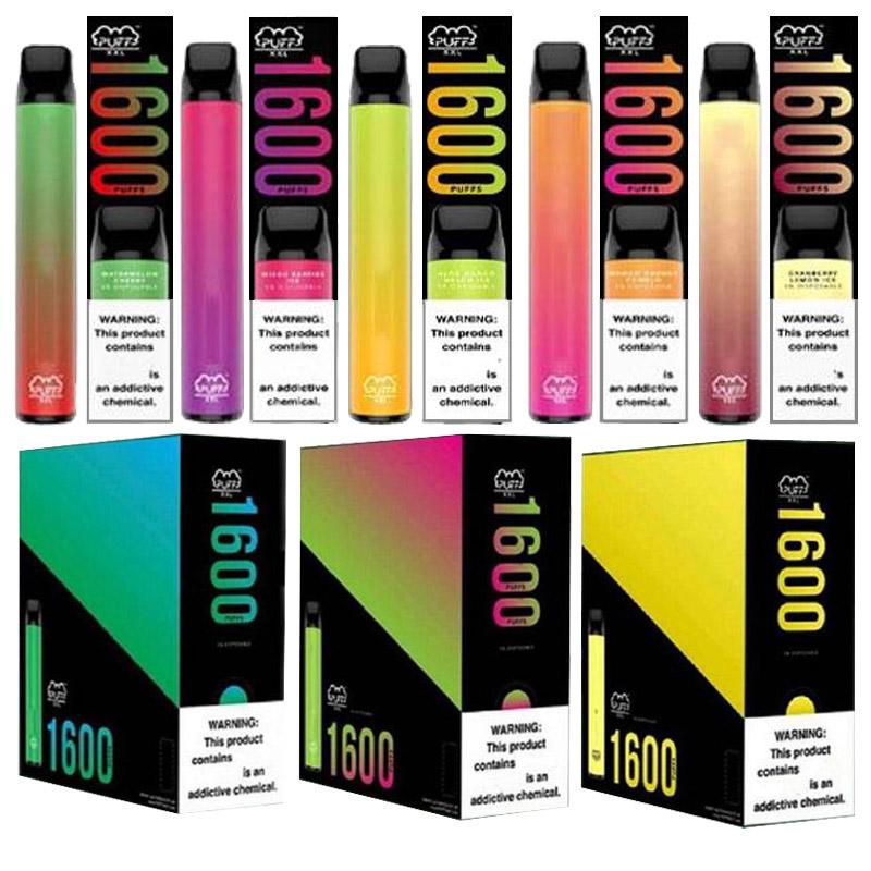 2021 Puff XXL Disposable Vape Pen 1600 Puff Pre Filled Pods Vape Cartridge Puff Bars e cigarette DHL shipping BANG XXL
2021 Puff XXL Disposable Vape Pen 1600 Puff Pre Filled Pods Vape Cartridge Puff Bars e cigarette DHL shipping BANG XXL