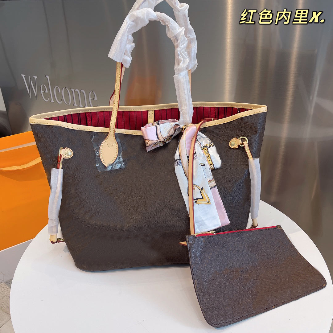 2ps Classic Tote Shopping Bag Old Flower Large Capacity Package Zipper Inner Pocket Neverfull Handbag Letter L Pattern Good Quality
2ps Classic Tote Shopping Bag Old Flower Large Capacity Package Zipper Inner Pocket Neverfull Handbag Letter L Pattern Good Quality