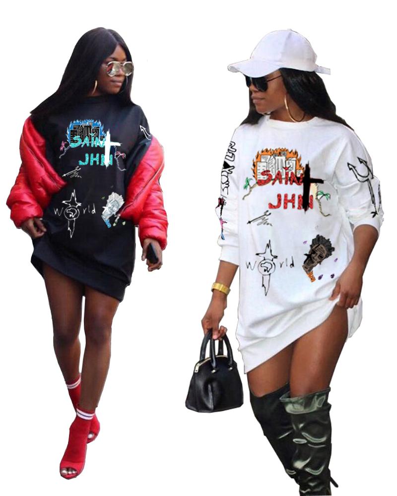 Casual Dresses AR5191 Europe And The United States 2021 Sexy Women' Clothing Personality Printing Dress, Black
Casual Dresses AR5191 Europe And The United States 2021 Sexy Women' Clothing Personality Printing Dress, Black