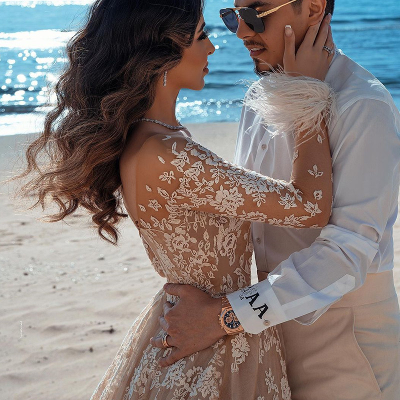 Ball Gown Wedding Dresses Sweetheart Corset Floor Length Princess Bridal Gowns Beaded Lace Pearls Custom Made WD0011