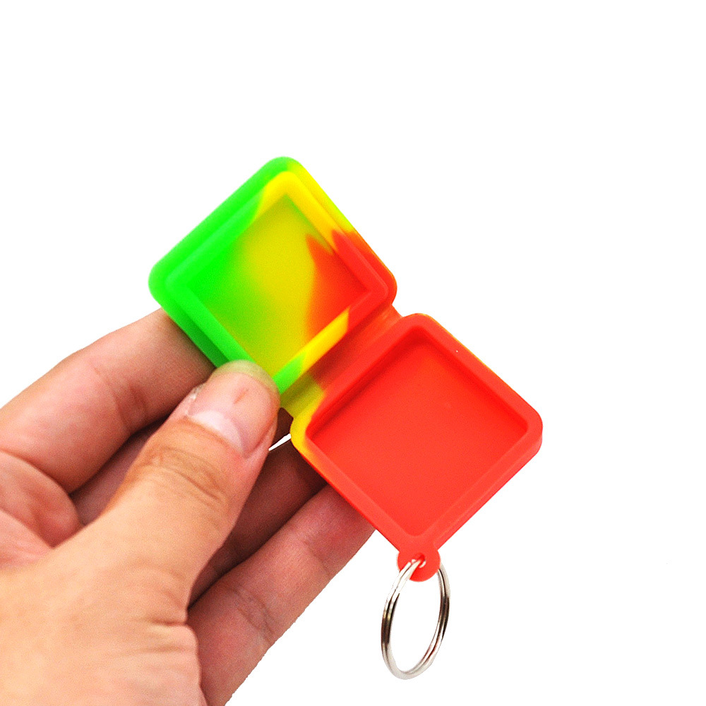 FDA Silicone Quare Non Stick Wax Oil Jar 8ML Big Volume Silicone Wax Oil Cream Jar Dab Container Key Chain Portable Size
FDA Silicone Quare Non Stick Wax Oil Jar 8ML Big Volume Silicone Wax Oil Cream Jar Dab Container Key Chain Portable Size