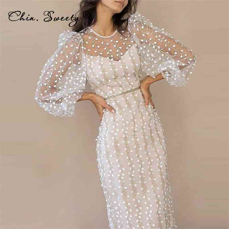 Embroidery Print Floral Mesh Women' Dress Long Sleeve O-neck Zipper Midi Dresses Female Summer Elegant Party Lady Vestidos 210826, Black
Embroidery Print Floral Mesh Women' Dress Long Sleeve O-neck Zipper Midi Dresses Female Summer Elegant Party Lady Vestidos 210826, Black