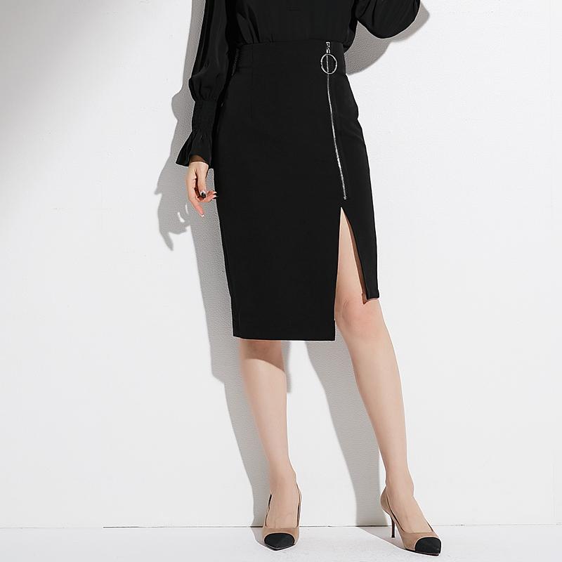 Skirts Black Women Asymmetrical Design High Waist Pencil Sexy Skirt Knee Length Zipper Formal Clothing 2021 Fashion Style
Skirts Black Women Asymmetrical Design High Waist Pencil Sexy Skirt Knee Length Zipper Formal Clothing 2021 Fashion Style