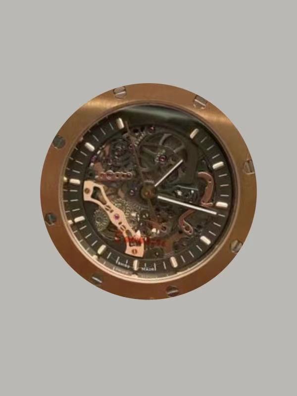 2021 High-end custom Watch automatic mechanical all hollow out design movement luxury fashion personality 42 mm wristwatches wristwatch Mens Watches Jewelry, Strap buckle
