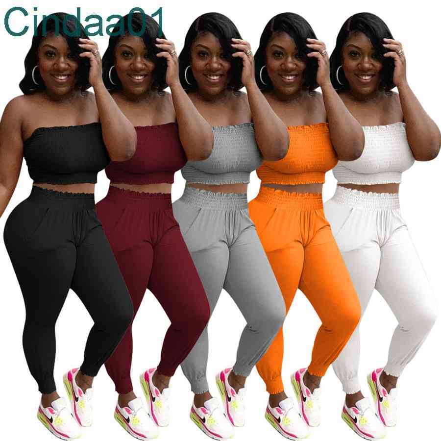 Women Two Pieces Pants Deisgner Slim Sexy Sport Pants Suit Solid Color Casual Home Bra Chest Trousers Pleated Outfits Tracksuit Bodycon, Gray
Women Two Pieces Pants Deisgner Slim Sexy Sport Pants Suit Solid Color Casual Home Bra Chest Trousers Pleated Outfits Tracksuit Bodycon, Gray
