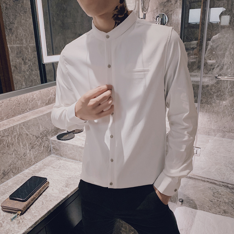 New Qualidade Superior Primavera 2021 Homens Slido Camisa Branca De Manga Longa Gola Todos Os Jogo Fino Ajuste Casual Streetwear Chemise Hom, White
New Qualidade Superior Primavera 2021 Homens Slido Camisa Branca De Manga Longa Gola Todos Os Jogo Fino Ajuste Casual Streetwear Chemise Hom, White