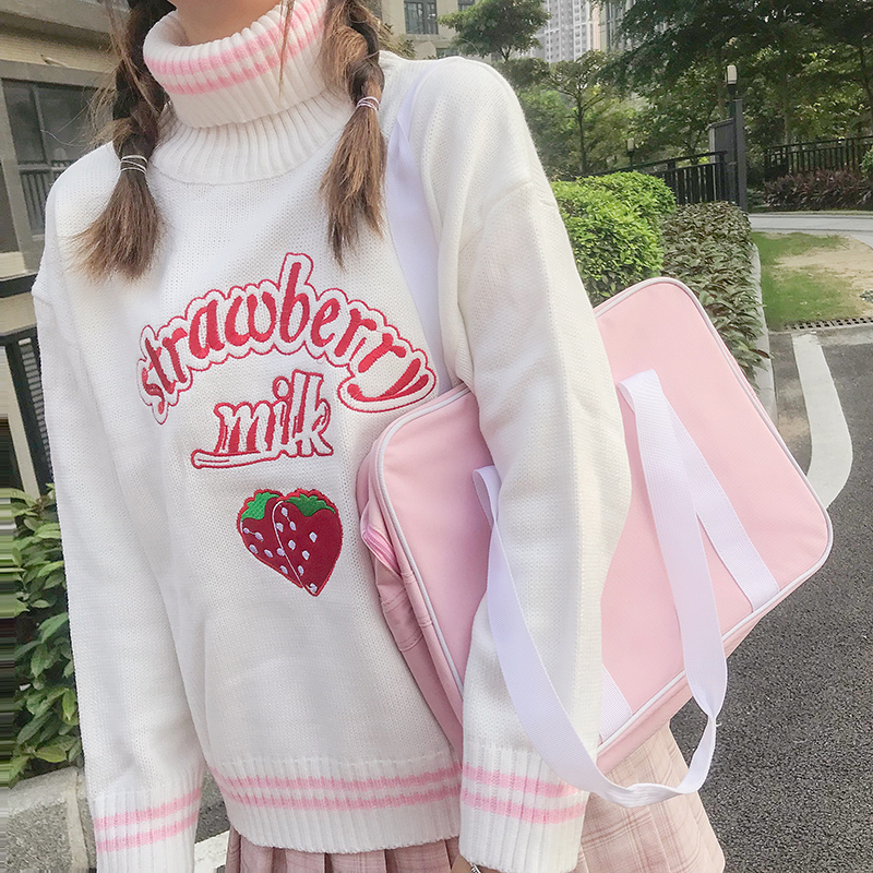 cute stberry embroidered loose sweater womens sweaters japanese kawaii ulzzang female korean harajuku clothing for women, Black
cute stberry embroidered loose sweater womens sweaters japanese kawaii ulzzang female korean harajuku clothing for women, Black