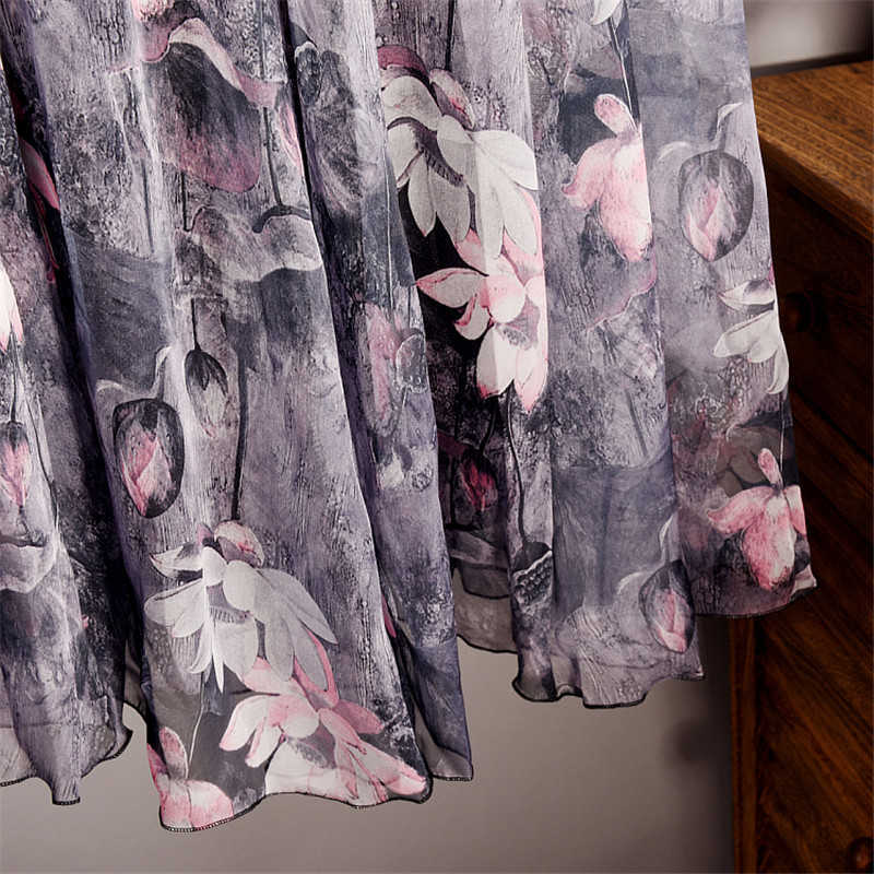 Elegant Summer Bohemian Maxi Skirts Women Long Skirt Chiffon Saia Beach High Waist Tutu Casual Vestidos Harajuku Print Clothes 210619