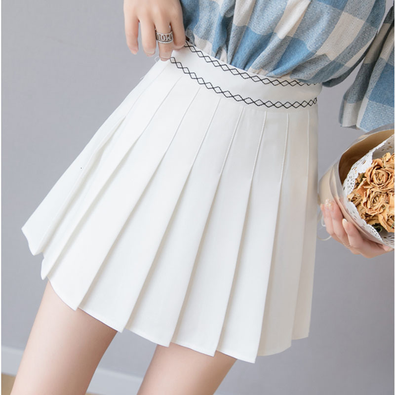 2021 New Sweet Korean High Waist Mini Schoolgirl Summer Thin Black Skirt Pleated Preppy Kawaii-style Woman Streetwear W7p0
2021 New Sweet Korean High Waist Mini Schoolgirl Summer Thin Black Skirt Pleated Preppy Kawaii-style Woman Streetwear W7p0