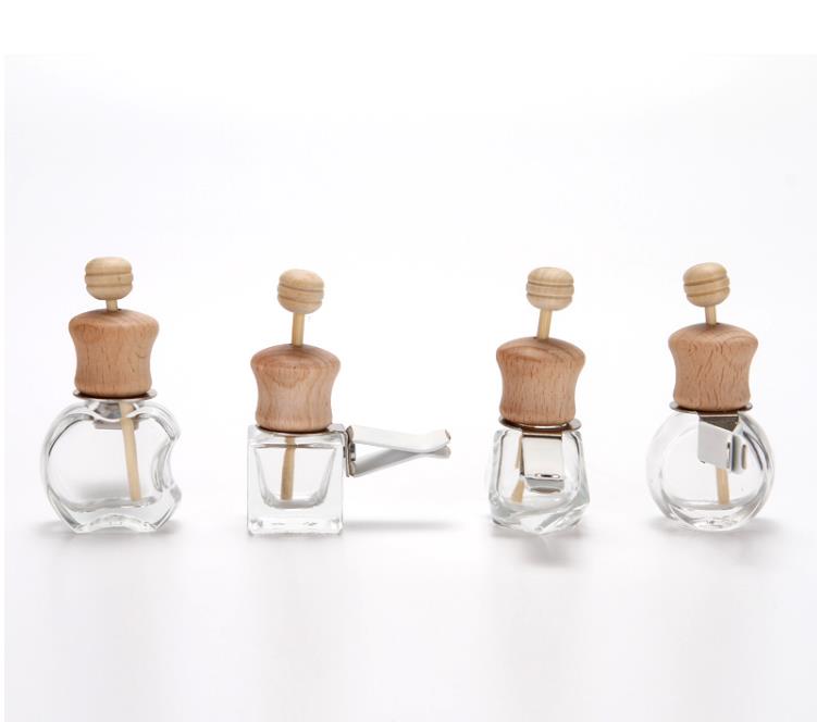 Car Perfume Bottle Clip For Essential Oils Air Freshener Fragrance Airs Vent Outlet Empty Glass Bottles GGA5105 Free shipping