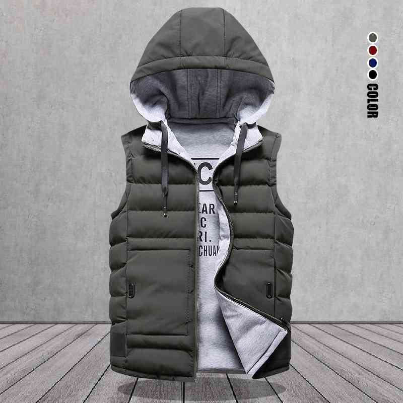 Men' Vest Hooded Winter Down Vest Casual Solid Men' Sleeveless Jacket Thick Warm Waistcoat Overcoat Hat Detachable -4XL 210603, Hq9915green
Men' Vest Hooded Winter Down Vest Casual Solid Men' Sleeveless Jacket Thick Warm Waistcoat Overcoat Hat Detachable -4XL 210603, Hq9915green
