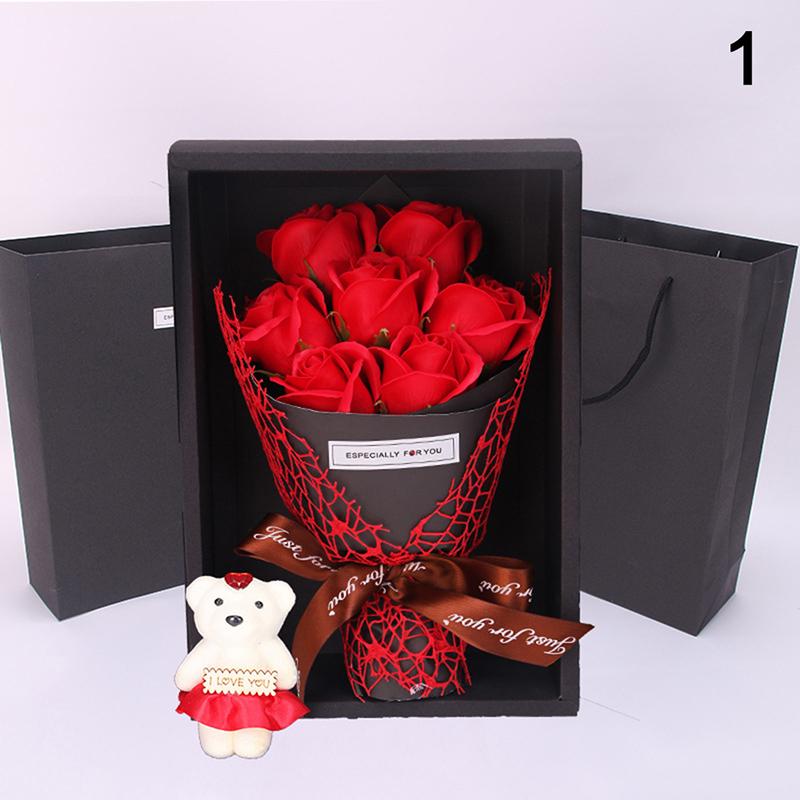7 Rose Soap Flower Gift Box Small Bouquet for wedding Valentine day Gifts Christmas Gifts Home Decoration, Blue
7 Rose Soap Flower Gift Box Small Bouquet for wedding Valentine day Gifts Christmas Gifts Home Decoration, Blue
