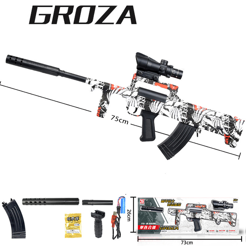 GROZA Water Bullet Gel Toy Gun Manual Electric in 1 Paintball Airsoft Sniper Rifle Armas CS Fighting Boys Birthday Gift Adults
GROZA Water Bullet Gel Toy Gun Manual Electric in 1 Paintball Airsoft Sniper Rifle Armas CS Fighting Boys Birthday Gift Adults