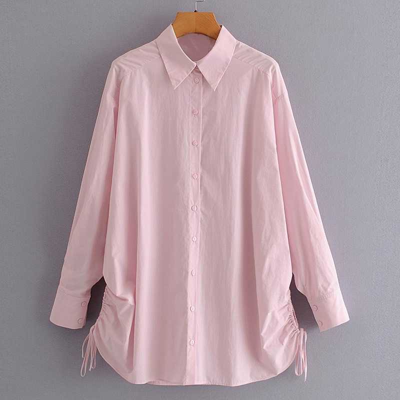 Women Wide Long Shirts Autumn Fashion Long Sleeve Blusa Feminino Plus Shirt 210602, Pink
Women Wide Long Shirts Autumn Fashion Long Sleeve Blusa Feminino Plus Shirt 210602, Pink