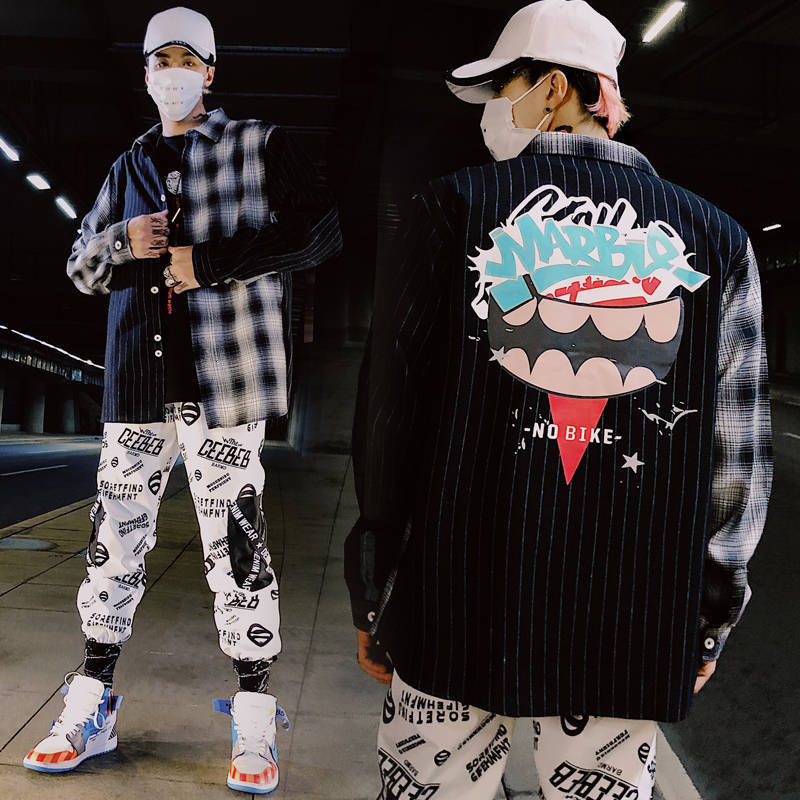 2021 New Hip Hop Longas Da Luva Dos Homens Fresco Harajuku Masculino Camisa Casual Xadrez Camisas Streetwear Moda Coreano Uw5h
2021 New Hip Hop Longas Da Luva Dos Homens Fresco Harajuku Masculino Camisa Casual Xadrez Camisas Streetwear Moda Coreano Uw5h
