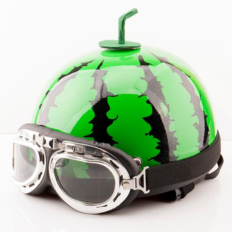 Motorcycle Helmets Riding Watermelon Lovely Helmet Moto Half For Racing Goggles Motocross Mask Vintage Capacete 
Motorcycle Helmets Riding Watermelon Lovely Helmet Moto Half For Racing Goggles Motocross Mask Vintage Capacete