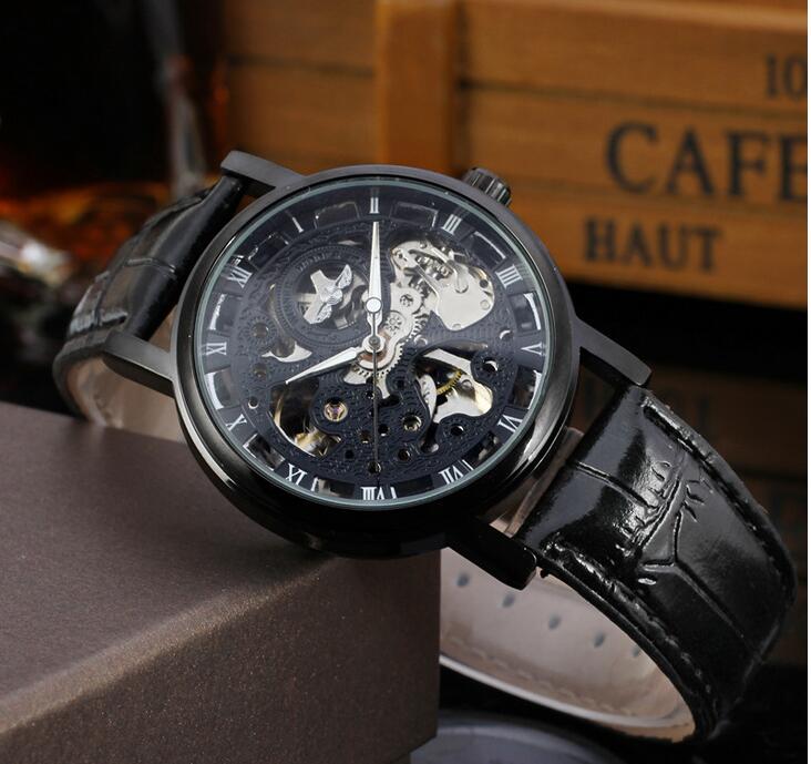 Men's Fashion Winner Brand Skeleton Wristwatch - Stylish Mechanical Timepiece WN09-3