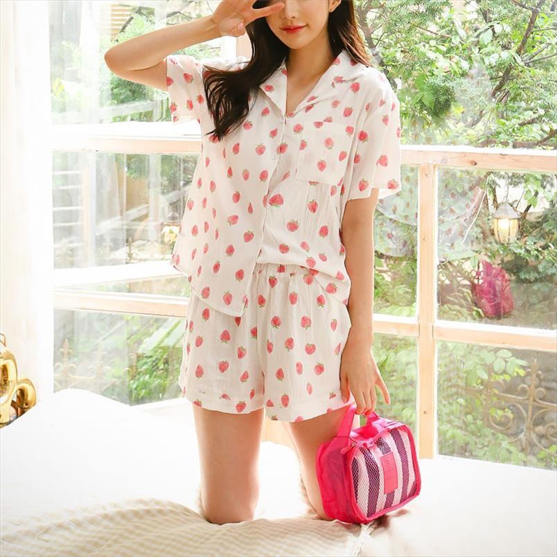 strawberry print cute shorts women sleepwear pajamas cotton home suit comfortable soft short sleeve shirts ladies pyjamas y067, Black;red
strawberry print cute shorts women sleepwear pajamas cotton home suit comfortable soft short sleeve shirts ladies pyjamas y067, Black;red