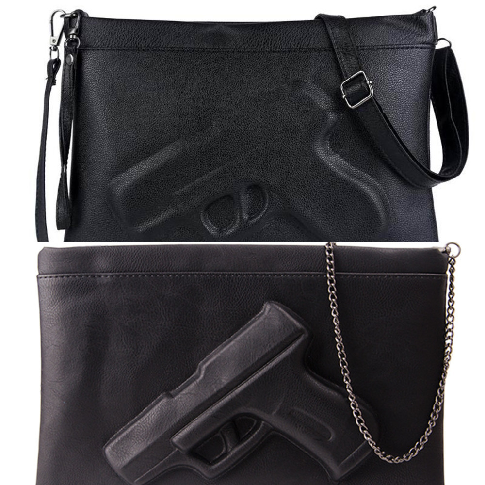 3D Print Gun Pistol Bag Brand Women Bag Chain Messenger Bags Designer Clutch Purse Ladies Envelope Clutches Crossbody Bag Bolsas C0224
3D Print Gun Pistol Bag Brand Women Bag Chain Messenger Bags Designer Clutch Purse Ladies Envelope Clutches Crossbody Bag Bolsas C0224