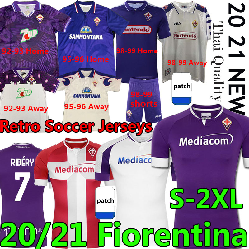 Retro ACF Fiorentina soccer jerseys BATISTUTA RUI COSTA 1992 93 95 96 98 99 2000 Vestiti da calcio 20 21 football shirts RIBÉRY Men kids kit, Home patch
Retro ACF Fiorentina soccer jerseys BATISTUTA RUI COSTA 1992 93 95 96 98 99 2000 Vestiti da calcio 20 21 football shirts RIBÉRY Men kids kit, Home patch