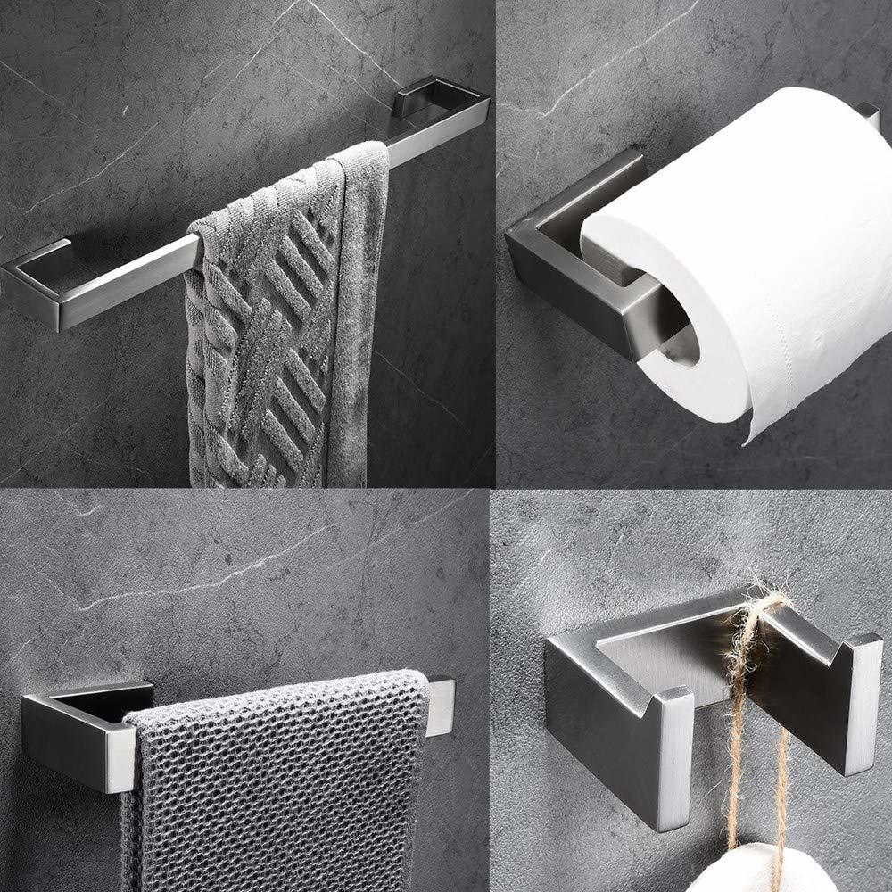 2021 New Accessories, 4-piece Bathroom Set, Wall Mount, Towel Holder, Hook, Toilet Roll Holder 1w8g
2021 New Accessories, 4-piece Bathroom Set, Wall Mount, Towel Holder, Hook, Toilet Roll Holder 1w8g