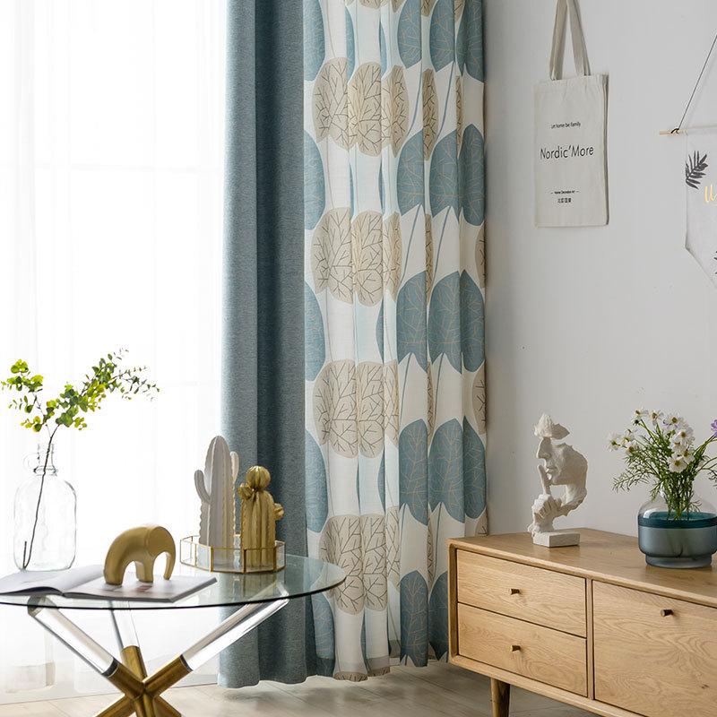 Curtain & Drapes Northern European-Style Simple Leaf Printed Linen Blend Large Print Curtains For Living Room Luxury Bedroom
Curtain & Drapes Northern European-Style Simple Leaf Printed Linen Blend Large Print Curtains For Living Room Luxury Bedroom