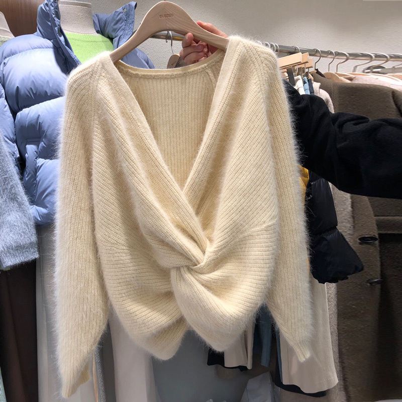 Women's Sweaters Jsxdhk sexy knitted-out sweater with deep v-down, Korean fashion, nightgown, autumn, feminine, mik, cashmere, reversible soft sweaters G90K, 1# shoe box
Women's Sweaters Jsxdhk sexy knitted-out sweater with deep v-down, Korean fashion, nightgown, autumn, feminine, mik, cashmere, reversible soft sweaters G90K, 1# shoe box