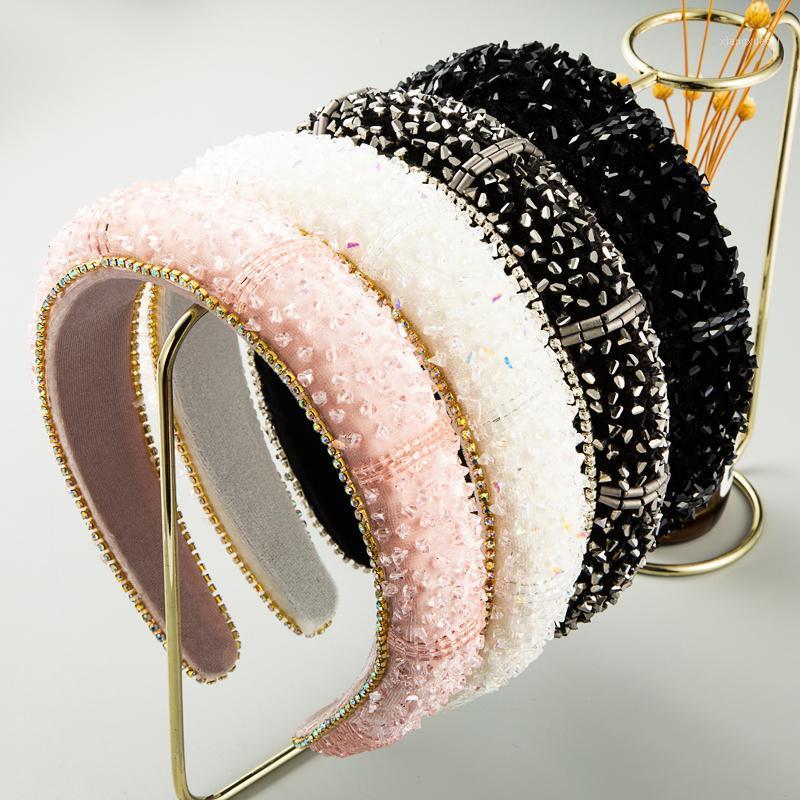 Exquisite Baroque Colorful Crystal Beaded Headband Vintage Hand Made Shiny Rhinestone Padded Sponge Hairband Female Headpieces Hair Clips &, Golden;silver
Exquisite Baroque Colorful Crystal Beaded Headband Vintage Hand Made Shiny Rhinestone Padded Sponge Hairband Female Headpieces Hair Clips &, Golden;silver