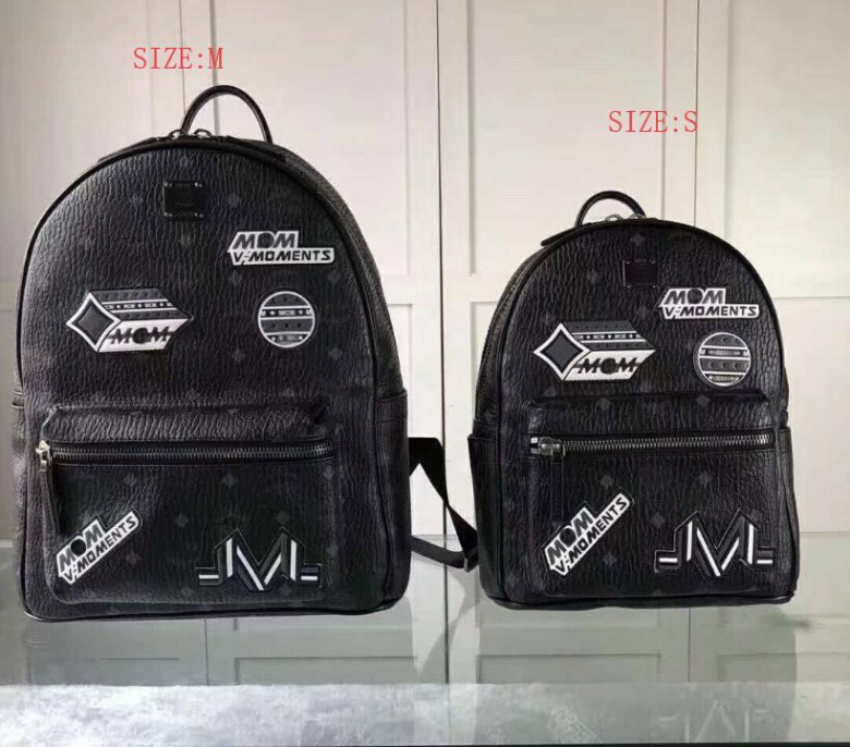 Top quality fashion Korean version of M punk embroidered labeling backpack male and female student school bag travel backpack, Black
Top quality fashion Korean version of M punk embroidered labeling backpack male and female student school bag travel backpack, Black